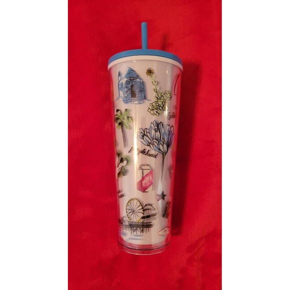 New Starbucks Cold Cup California State Venti Tumbler 24 Oz. 2022 New with Tag - Picture 3 of 6